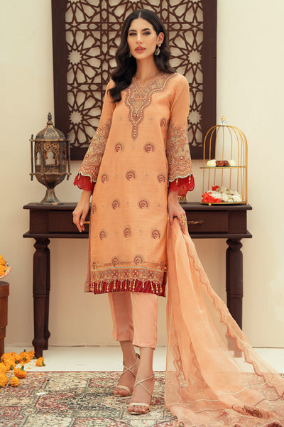 Unstitched 3 Piece Emb Maisoori Shirt, Emb Organza Dupatta & Raw Silk Dyed Trouser - Diners Unstitched 3 Piece Emb Maisoori Shirt, Emb Organza Dupatta & Raw Silk Dyed Trouser - Diners