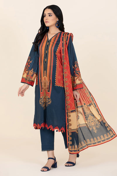 Unstitched 3 Pcs Lawn Printed Shirt, Printed Dupatta, Dyed Trouser - Diners Unstitched 3 Pcs Lawn Printed Shirt, Printed Dupatta, Dyed Trouser - Diners