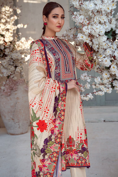 Unstitched 3 Pcs Printed Viscose Shirt, Printed Viscose Dupatta, Dyed Viscose Trouser - Diners Unstitched 3 Pcs Printed Viscose Shirt, Printed Viscose Dupatta, Dyed Viscose Trouser - Diners