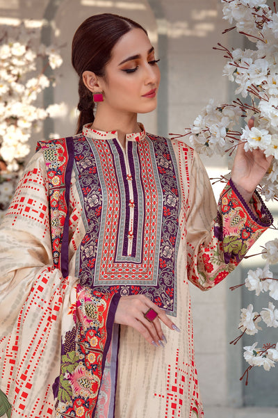 Unstitched 3 Pcs Printed Viscose Shirt, Printed Viscose Dupatta, Dyed Viscose Trouser - Diners Unstitched 3 Pcs Printed Viscose Shirt, Printed Viscose Dupatta, Dyed Viscose Trouser - Diners