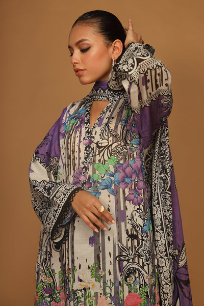 Unstitched 3 Pcs Lawn Printed Shirt, Printed Dupatta, Dyed Trouser - Diners Unstitched 3 Pcs Lawn Printed Shirt, Printed Dupatta, Dyed Trouser - Diners