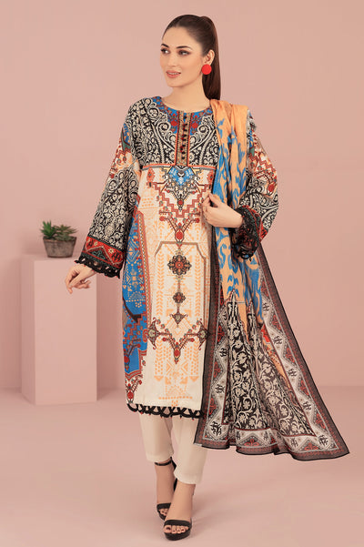 Unstitched 3 Pcs Digital Printed Lawn Shirt, Printed Dupatta, Dyed Trouser - Diners Unstitched 3 Pcs Digital Printed Lawn Shirt, Printed Dupatta, Dyed Trouser - Diners