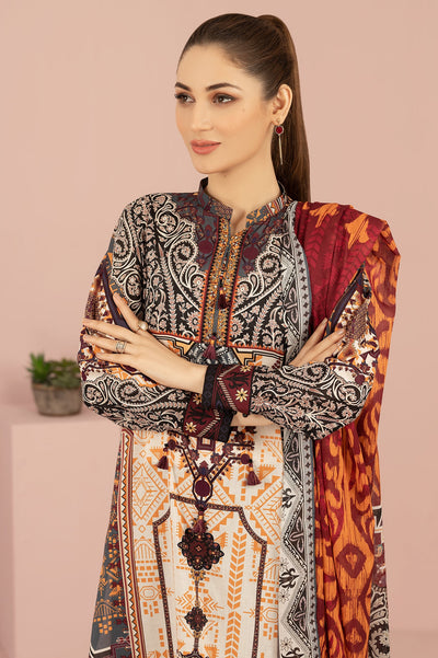 Unstitched 3 Pcs Digital Printed Lawn Shirt, Printed Dupatta, Dyed Trouser - Diners Unstitched 3 Pcs Digital Printed Lawn Shirt, Printed Dupatta, Dyed Trouser - Diners