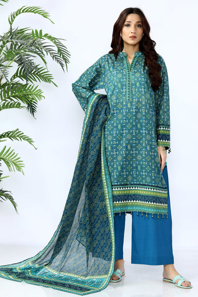 Unstitched 3 Piece Digital Printed Shirt, Printed Dupatta, Dyed Trouser - Diners Unstitched 3 Piece Digital Printed Shirt, Printed Dupatta, Dyed Trouser - Diners