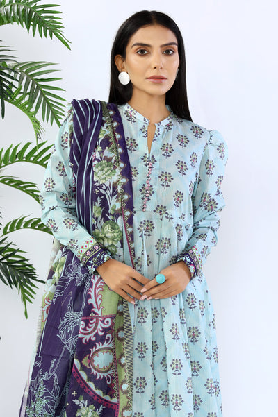 Unstitched 3 Piece Printed Shirt, Printed Dupatta, Dyed Trouser - Diners Unstitched 3 Piece Printed Shirt, Printed Dupatta, Dyed Trouser - Diners