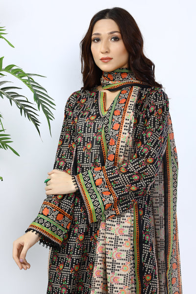 Unstitched 3 Piece Lawn Printed Shirt, Printed Dupatta, Dyed Trouser - Diners Unstitched 3 Piece Lawn Printed Shirt, Printed Dupatta, Dyed Trouser - Diners