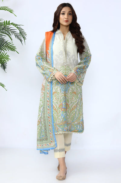 Unstitched 3 Piece Lawn Printed Shirt, Printed Dupatta, Dyed Trouser - Diners Unstitched 3 Piece Lawn Printed Shirt, Printed Dupatta, Dyed Trouser - Diners