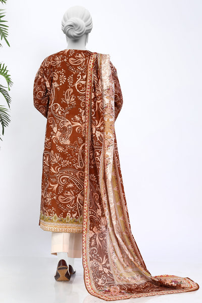 3PC Unstitched Embroidered Digital Printed Suit From Diners 3PC Unstitched Embroidered Digital Printed Suit From Diners