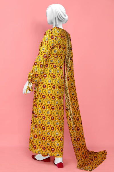 Unstitched 3 Piece Lawn Printed Shirt, Printed Dupatta, Dyed Trouser - Diners Unstitched 3 Piece Lawn Printed Shirt, Printed Dupatta, Dyed Trouser - Diners