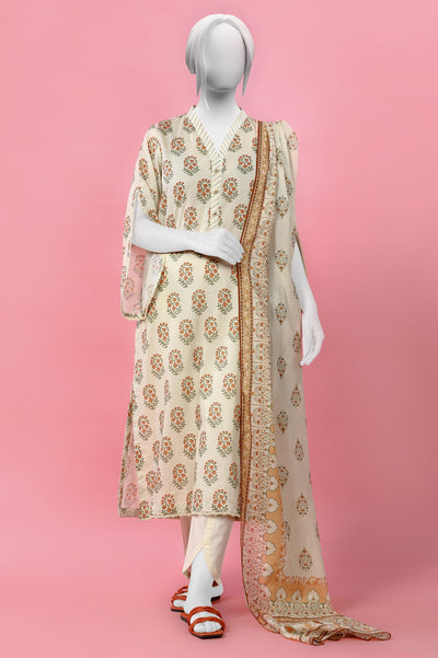 3PC Unstitched Lawn Printed Suit - Diners 3PC Unstitched Lawn Printed Suit - Diners