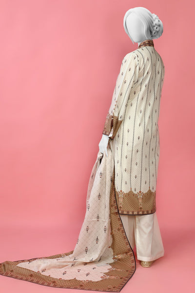 3PC Unstitched Lawn Printed Suit - Diners 3PC Unstitched Lawn Printed Suit - Diners