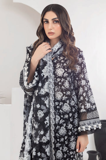 3PC Unstitched Lawn Printed Suit From Diners