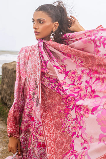 3PC Unstitched Cambric Printed