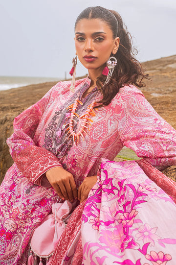 3PC Unstitched Cambric Printed