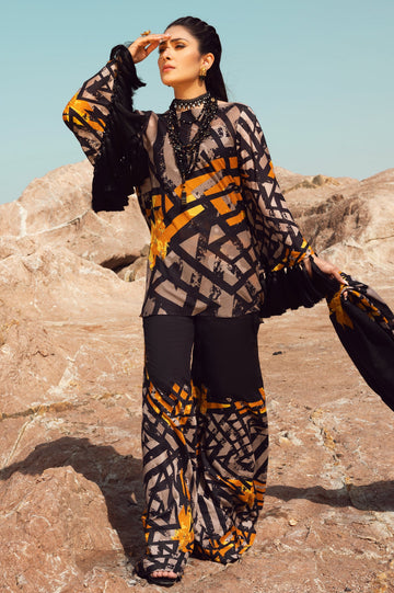 Unstitched 1 Piece Lawn Printed Shirt - Diners