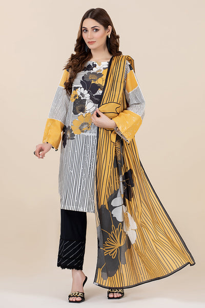 Unstitched 2 Piece Cambric Printed Shirt, Lawn Printed Dupatta - Diners Unstitched 2 Piece Cambric Printed Shirt, Lawn Printed Dupatta - Diners