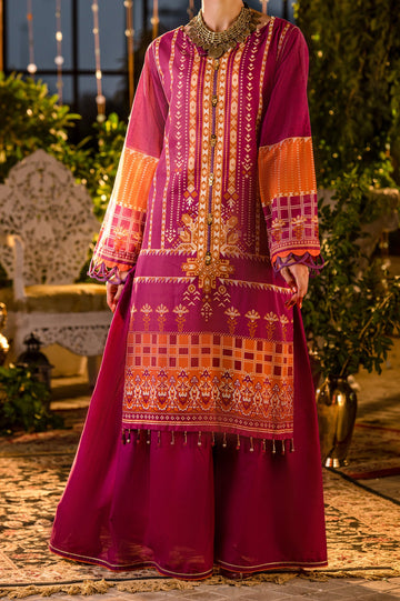 Unstitched Lawn SKU: WUT0019B-MULTI (2 Pcs) - Diners