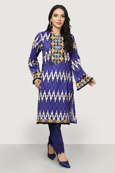 Unstitched 2 Piece Cambric Printed Shirt & Cotton Dyed Trouser - Diners Unstitched 2 Piece Cambric Printed Shirt & Cotton Dyed Trouser - Diners