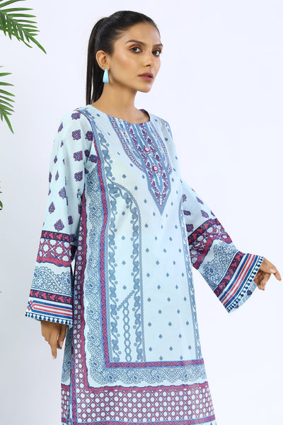 Unstitched 2 Piece Digital Printed Shirt & Dyed Trouser - Diners Unstitched 2 Piece Digital Printed Shirt & Dyed Trouser - Diners