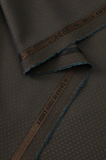 Premium Light Brown Wash & Wear Unstitched Fabric