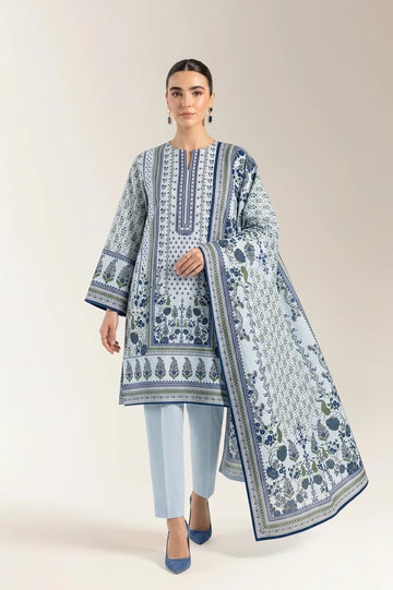 Printed Unstitched 3PC
