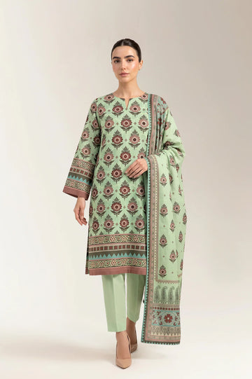 Printed Unstitched 3PC