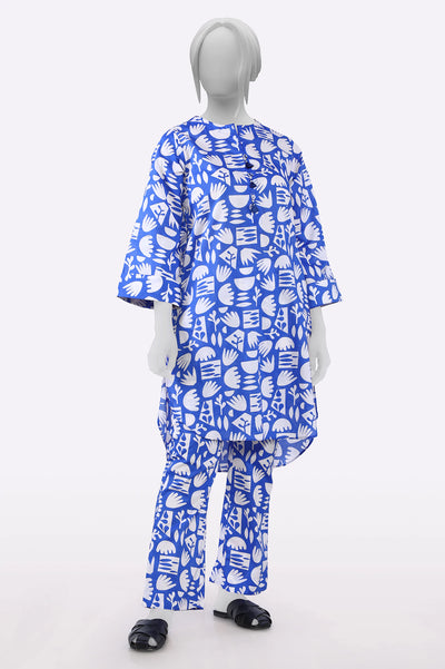 Blue Printed 2PC From Sohaye By Diners