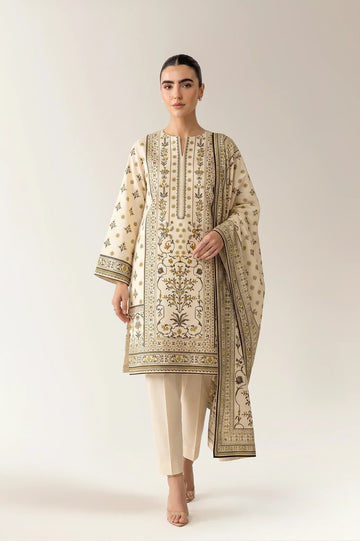 Printed Unstitched 3PC
