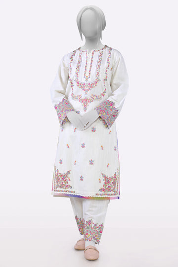 Off White Embroidered 2PC From Sohaye By Diners