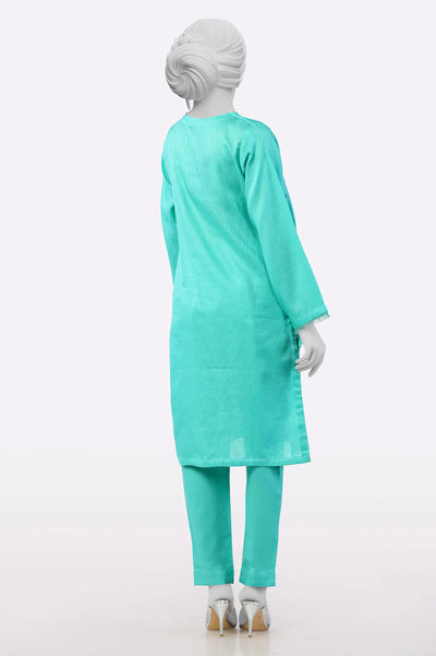 Sea Green Embroidered 2PC From Sohaye By Diners