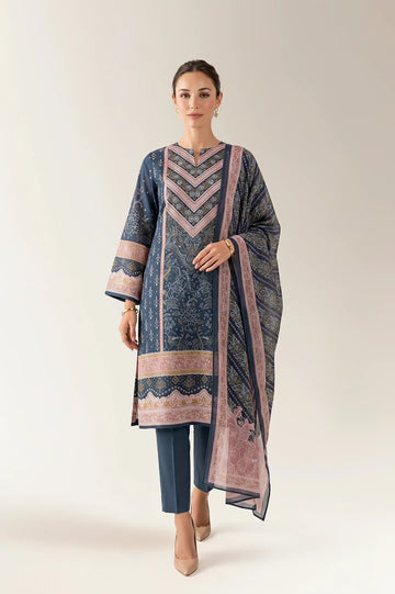 Printed Unstitched 3PC