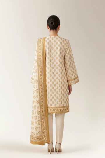 Printed Unstitched 3PC