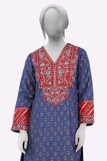 Navy Blue Embroidered 2PC From Sohaye By Diners