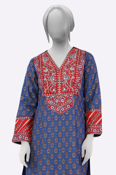 Navy Blue Embroidered 2PC From Sohaye By Diners