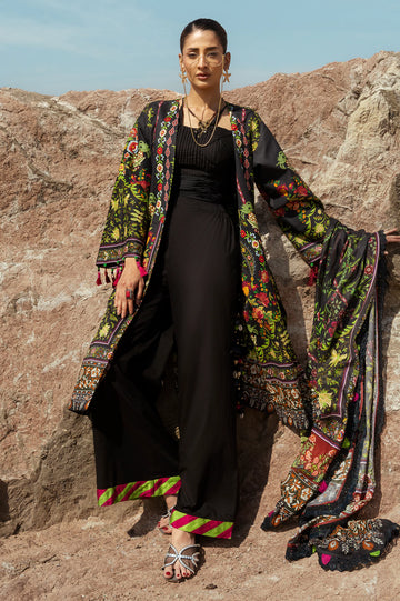 Black Printed 3PC Unstitched