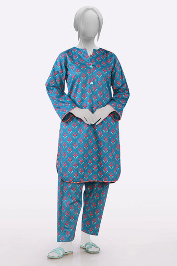 Blue Printed 2PC From Sohaye By Diners