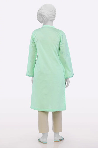 Green Embroidered Ready To Wear Kurti From Sohaye By Diners