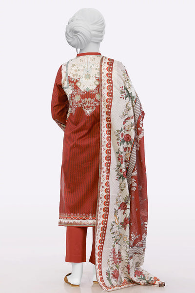 Brown Printed 3PC From Sohaye By Diners