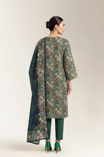 Printed Unstitched 3PC