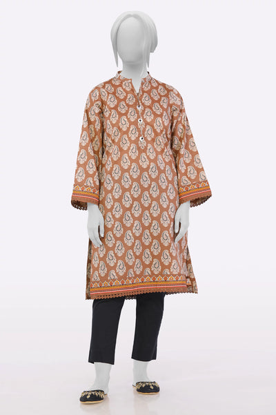Brown Printed Kurti From Sohaye By Diners