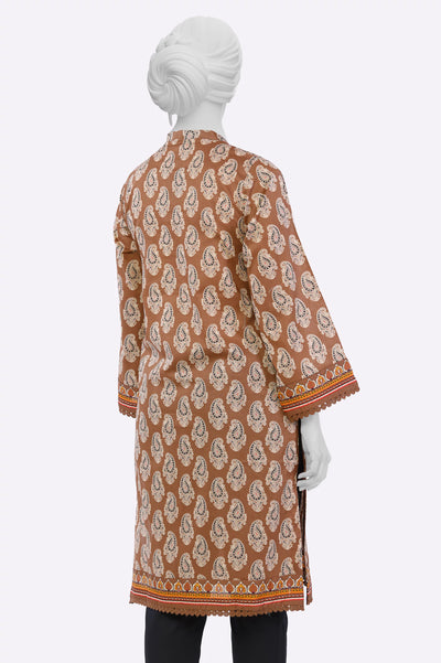 Brown Printed Kurti From Sohaye By Diners