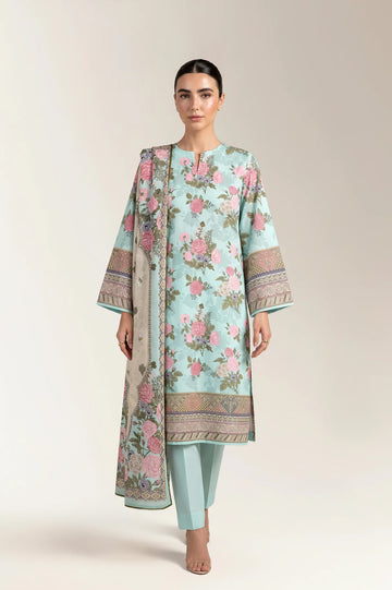 Printed Unstitched 3PC