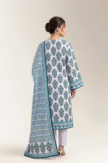 Printed Unstitched 3PC