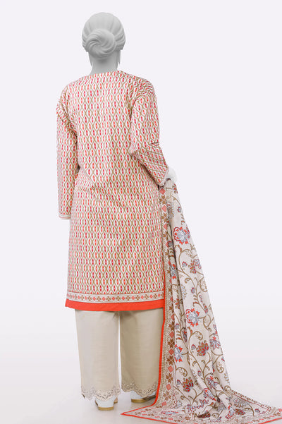Cream Printed Kurti With Dupatta From Sohaye By Diners