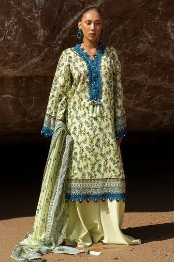 Mint Printed 3PC Unstitched