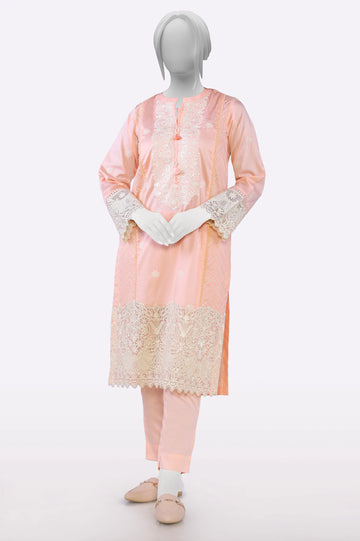 Peach Embroidered 2PC From Sohaye By Diners