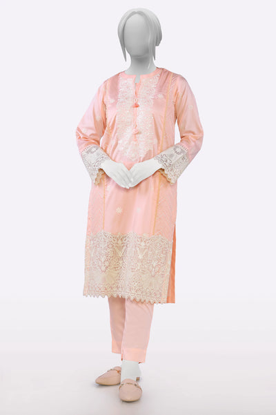 Peach Embroidered 2PC From Sohaye By Diners