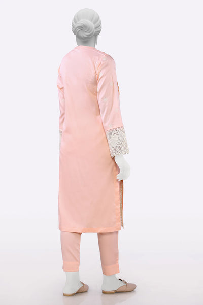 Peach Embroidered 2PC From Sohaye By Diners