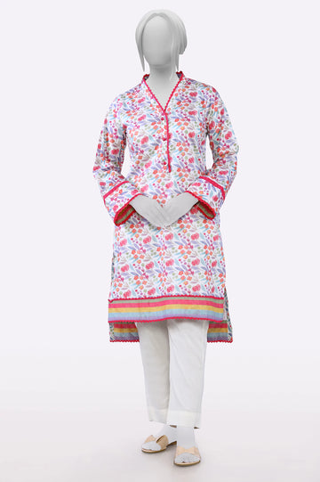 White Printed Kurti From Sohaye By Diners