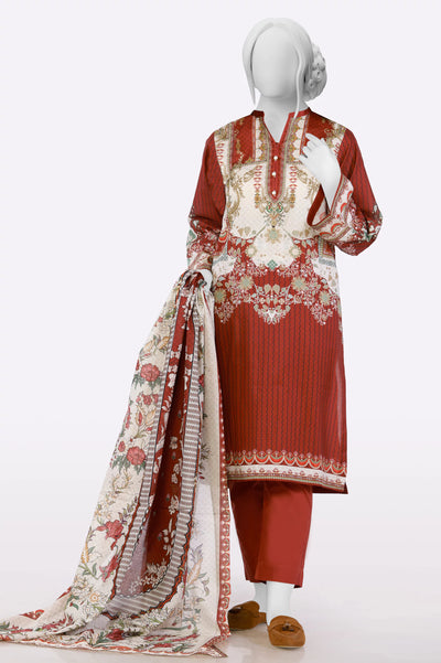 Brown Printed 3PC From Sohaye By Diners